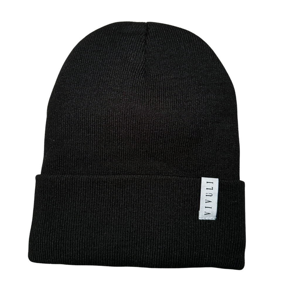 Satin-Lined Beanie | Black